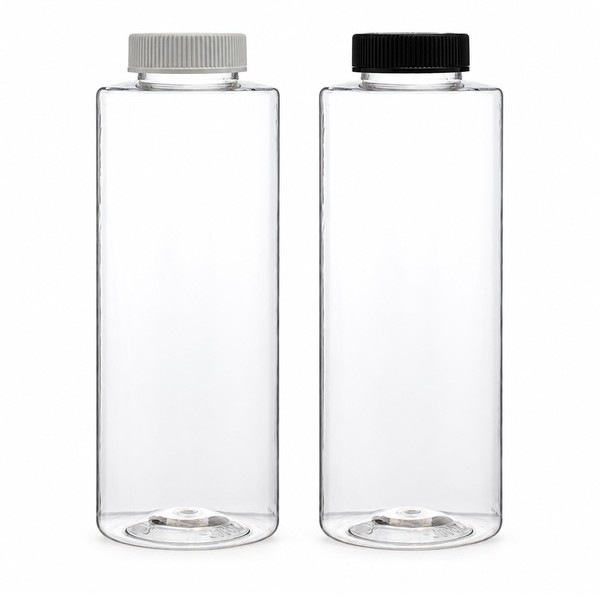 안전 잠금 캡 1,000ml 롱 라운드 투명
