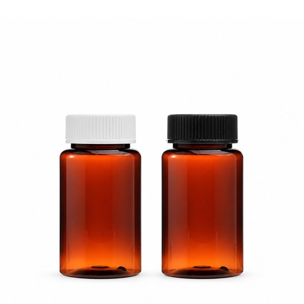 안전 잠금 캡 120ml 갈색