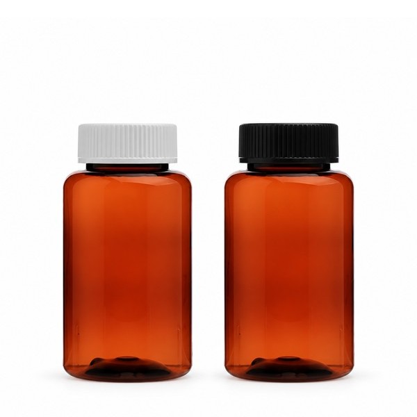 안전 잠금 캡 180ml 갈색