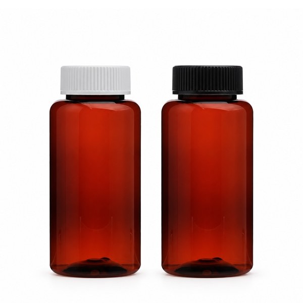 안전 잠금 캡 K 200ml 갈색