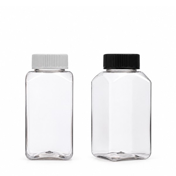 안전 잠금 캡 200ml 사각 투명