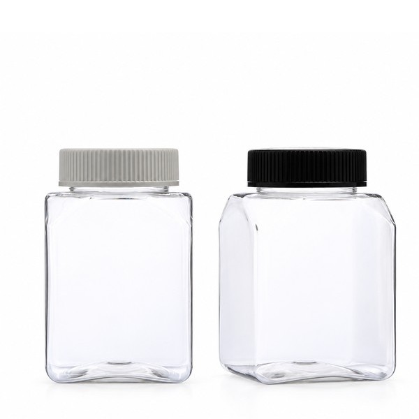 안전 잠금 캡 350ml 사각 투명