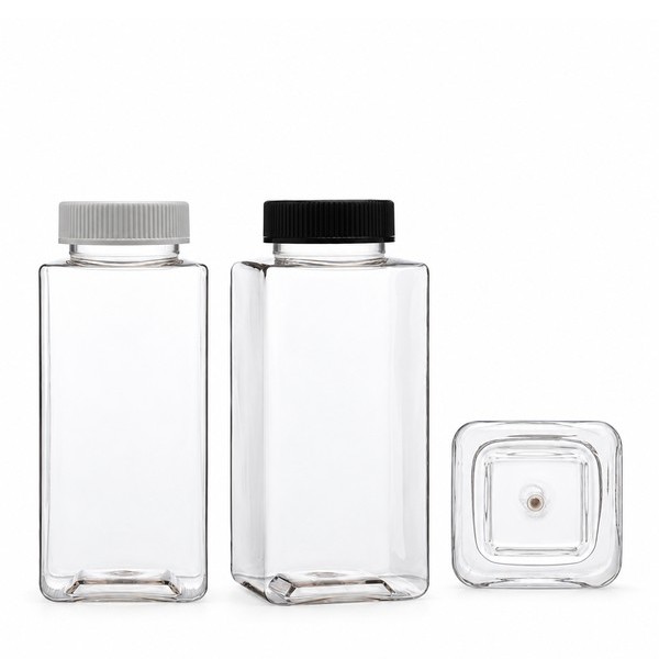 안전 잠금 캡 500ml 롱 사각 투명