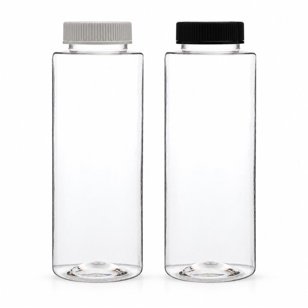 안전 잠금 캡 600ml 롱 라운드 투명
