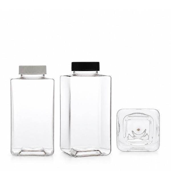 안전 잠금 캡 900ml 롱 사각 투명