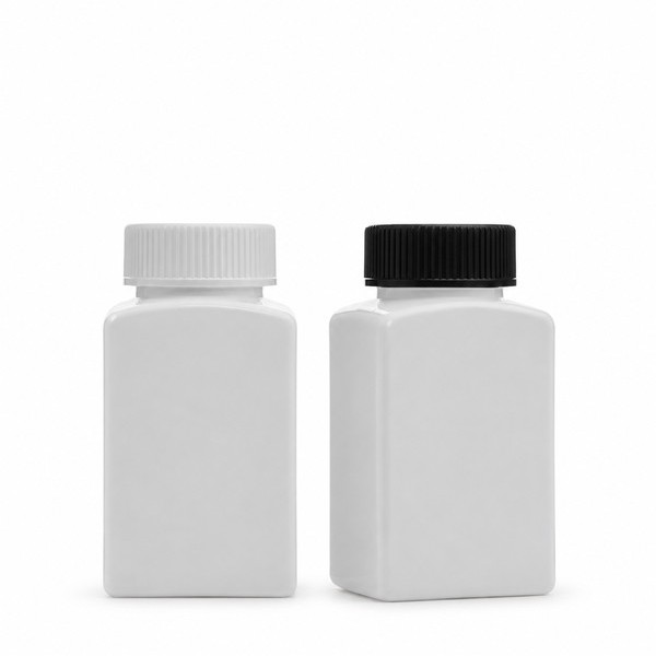 안전 잠금 캡 150ml 사각 백색