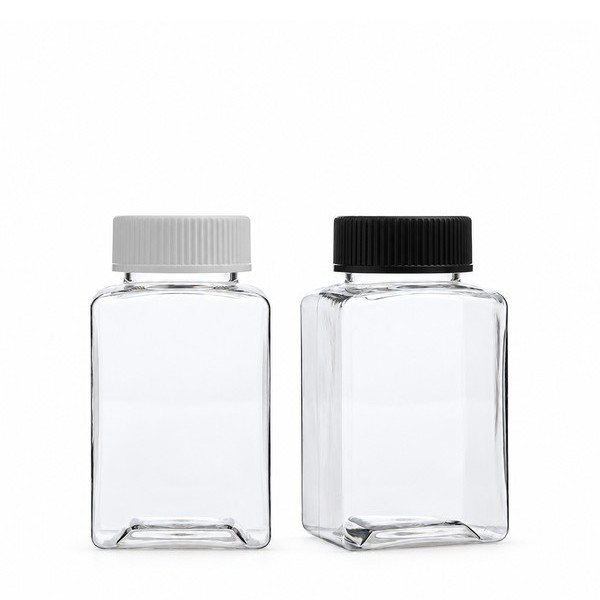안전 잠금 캡 150ml 사각 투명