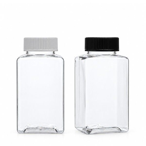 안전 잠금 캡 200ml 사각 투명