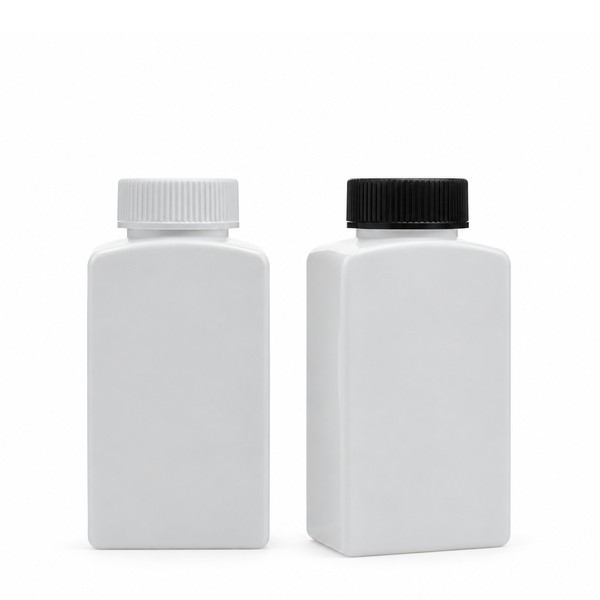 안전 잠금 캡 250ml 사각 백색