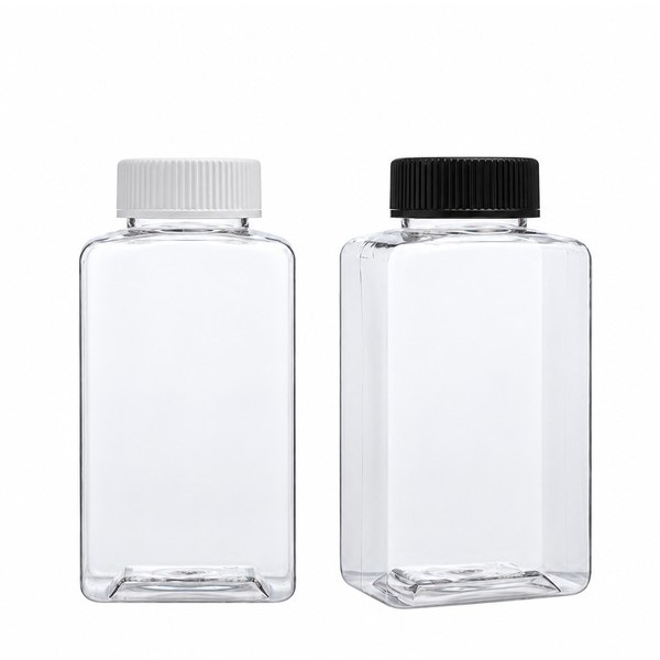 안전 잠금 캡 250ml 사각 투명