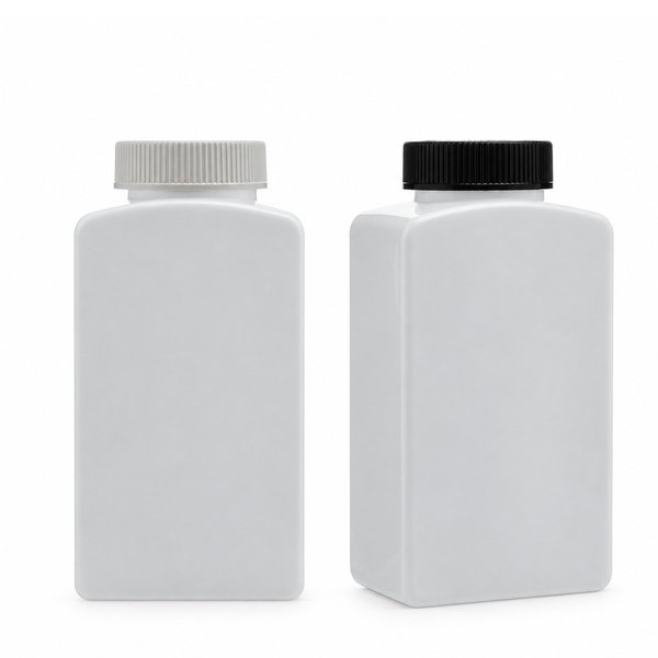 안전 잠금 캡 500ml 사각 백색