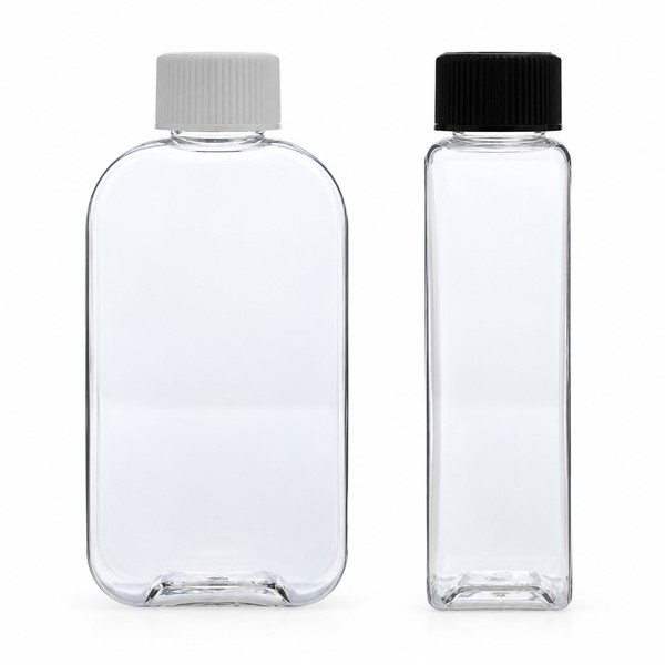 안전 잠금 캡 150ml 사각 투명
