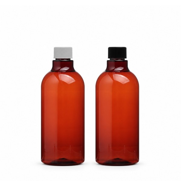 안전 잠금 캡 N 500ml 갈색