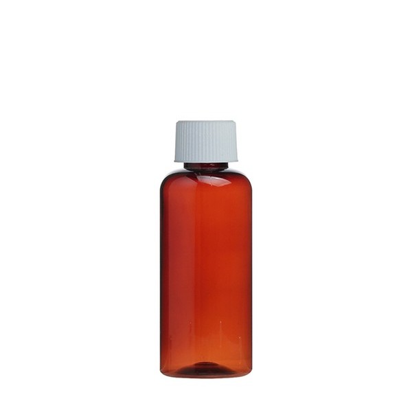안전 잠금 캡 T 100ml 갈색
