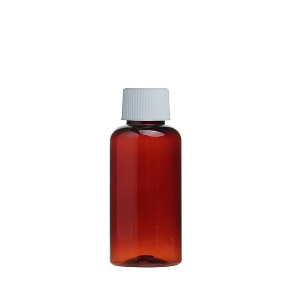 안전 잠금 캡 60ml 갈색