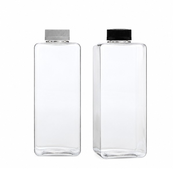 안전 잠금 캡 800ml 사각 투명