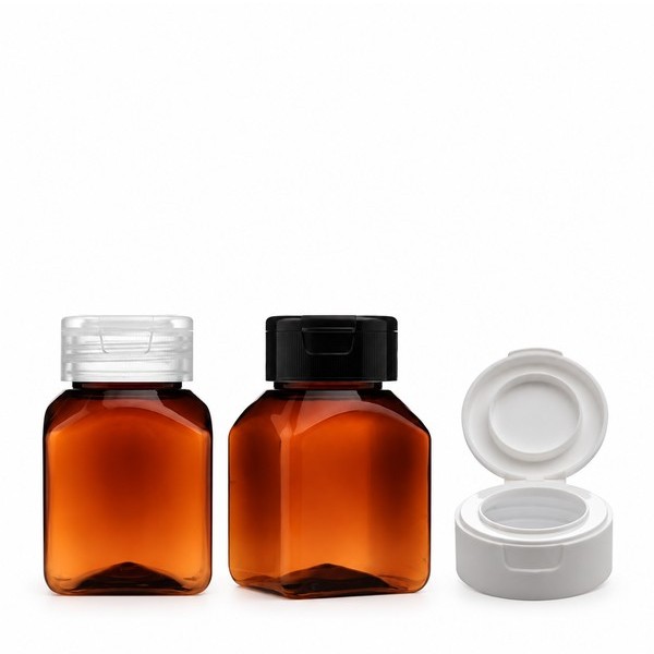 원터치 120ml 사각 갈색