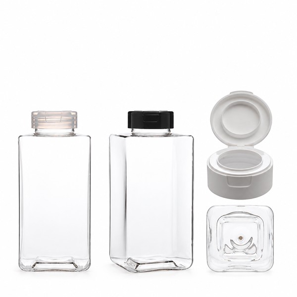 원터치 900ml 롱 사각 투명