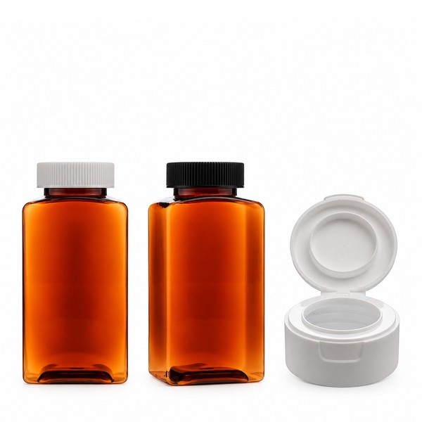 원터치 200ml 사각 갈색