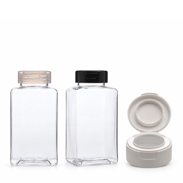 원터치 400ml 사각 투명