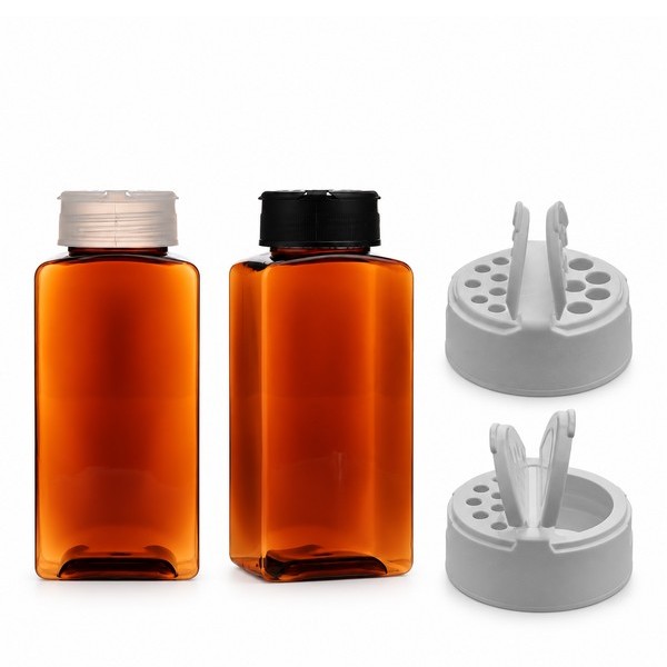 조미료 200ml 사각 갈색