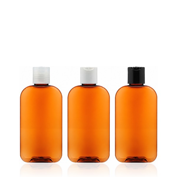 프레스 캡 200ml 사각 갈색