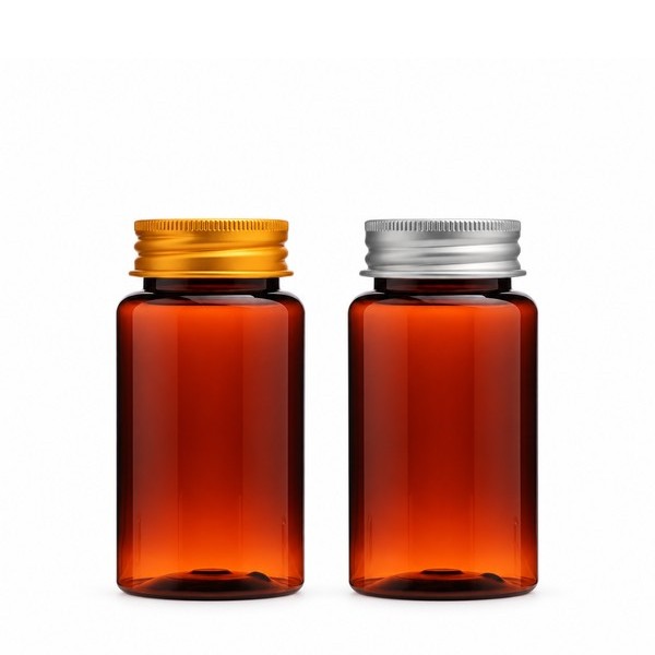 알루미늄 캡 120ml 갈색