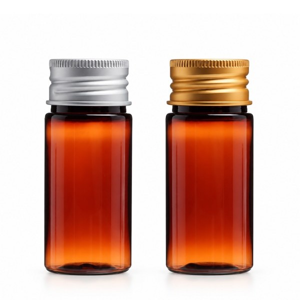알루미늄 캡 40ml 갈색
