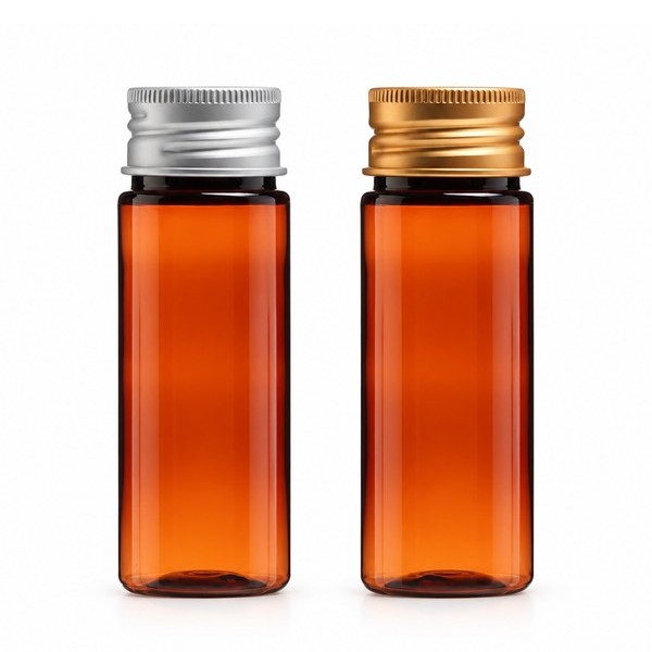 알루미늄 캡 50ml 갈색