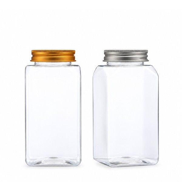 알루미늄 캡 500ml 사각 투명