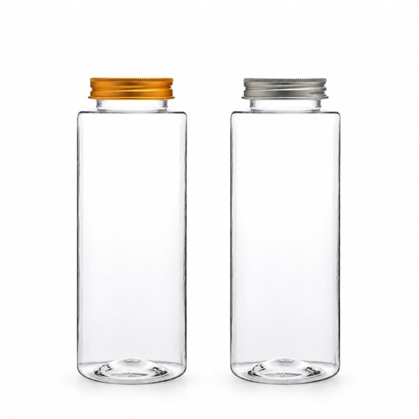 알루미늄 캡 600ml 롱 라운드 투명