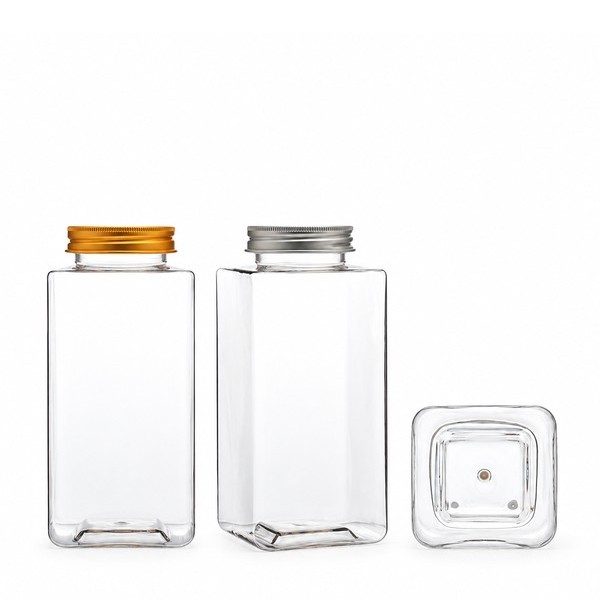 알루미늄 캡 600ml 롱 사각 투명