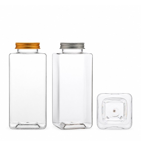 알루미늄 캡 800ml 롱 사각 투명