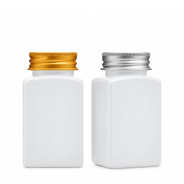 알루미늄 캡 125ml 사각 백색