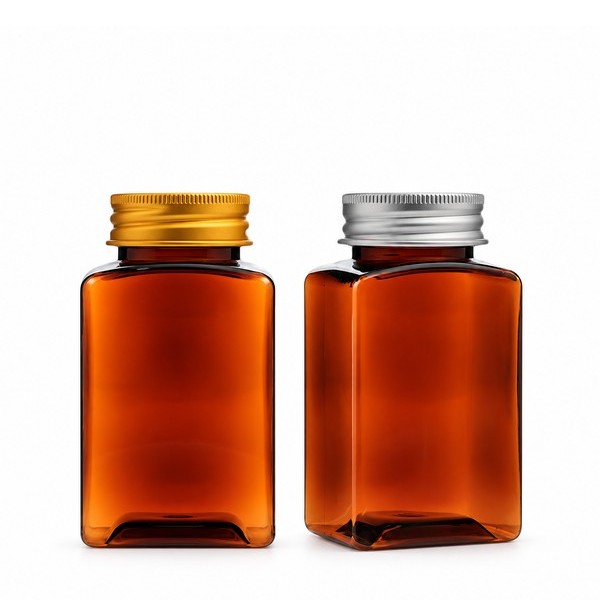 알루미늄 캡 150ml 사각 갈색