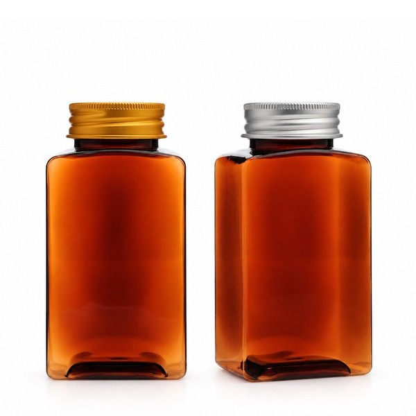 알루미늄 캡 200ml 사각 갈색