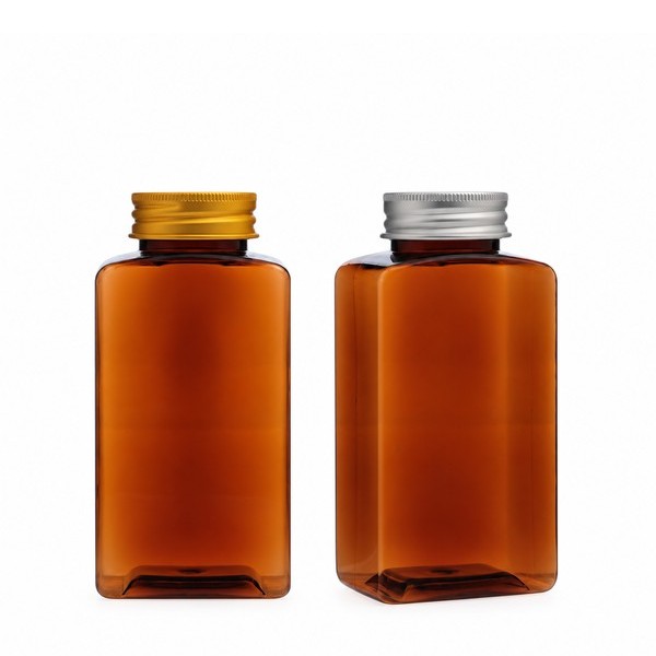 알루미늄 캡 250ml 사각 갈색