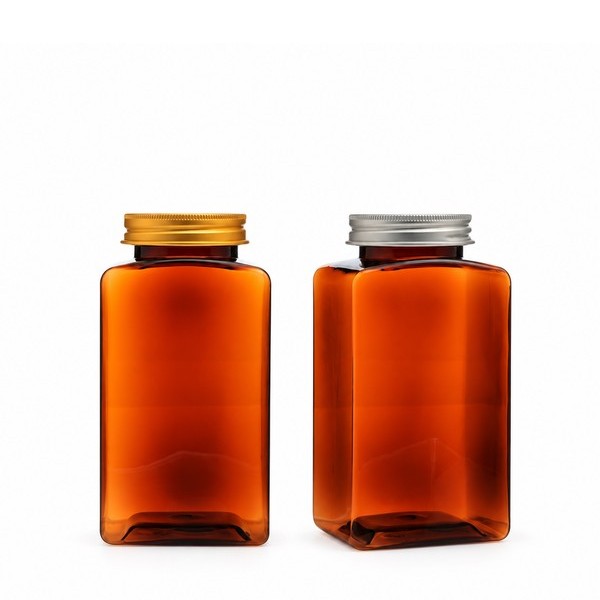 알루미늄 캡 400ml 사각 갈색
