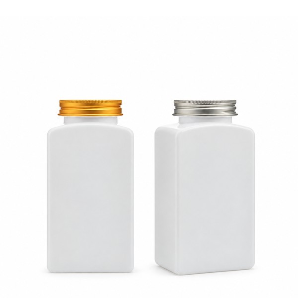 알루미늄 캡 400ml 사각 백색