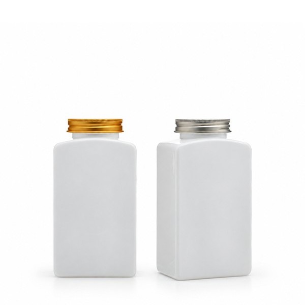 알루미늄 캡 500ml 사각 백색