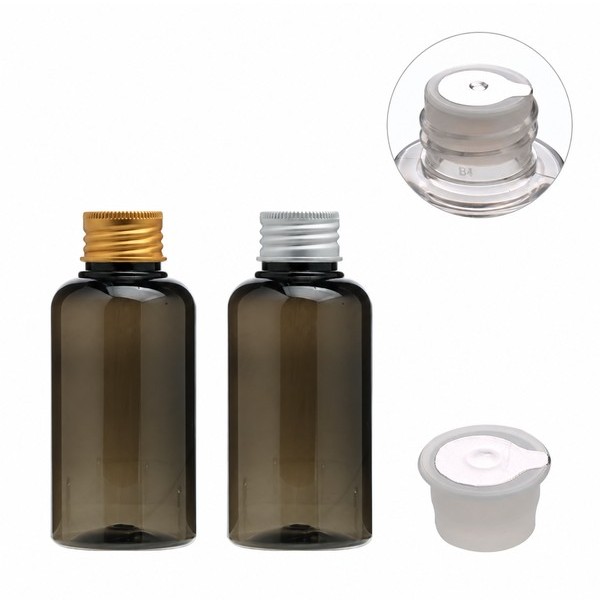 알루미늄 캡(스킨용) 120ml 흑투
