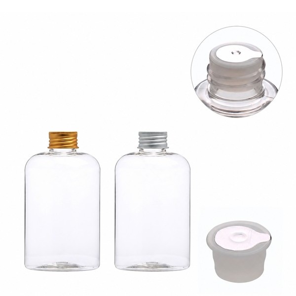 알루미늄 캡(스킨용) 250ml 납작 투명