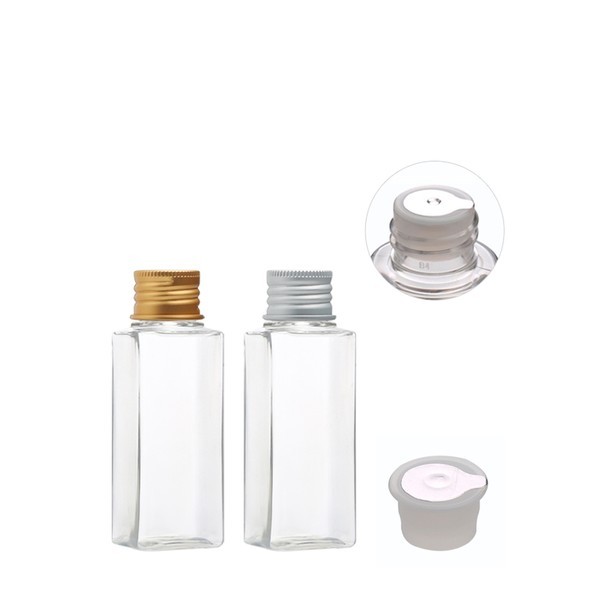 알루미늄 캡(스킨용) 60ml 사각 투명