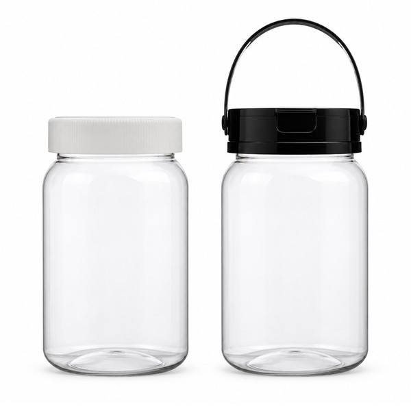 식품 라운드 광구 1,000ml 투명