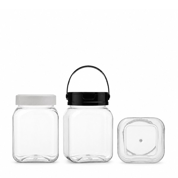 식품 사각 광구 1,000ml 둥근 사각 투명