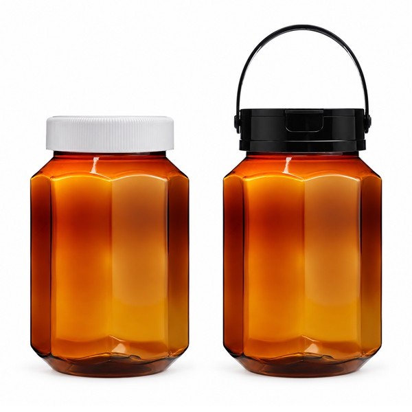 식품 팔각 광구 1,200ml 갈색