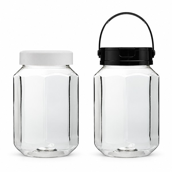 식품 팔각 광구 1,200ml 투명