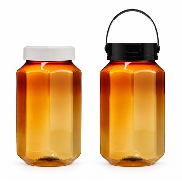 식품 팔각 광구 1,500ml 갈색