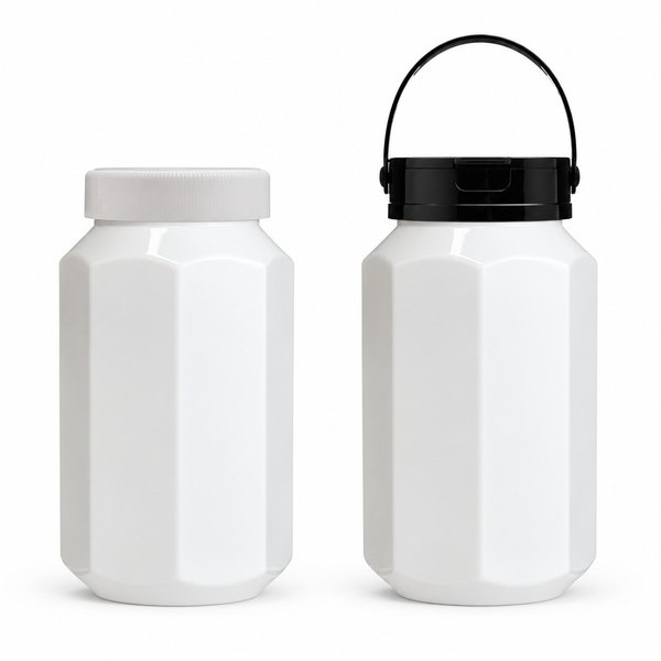 식품 팔각 광구 1,500ml 백색