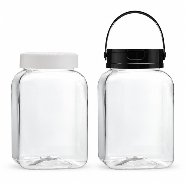 식품 사각 광구 1,500ml 둥근 사각 투명
